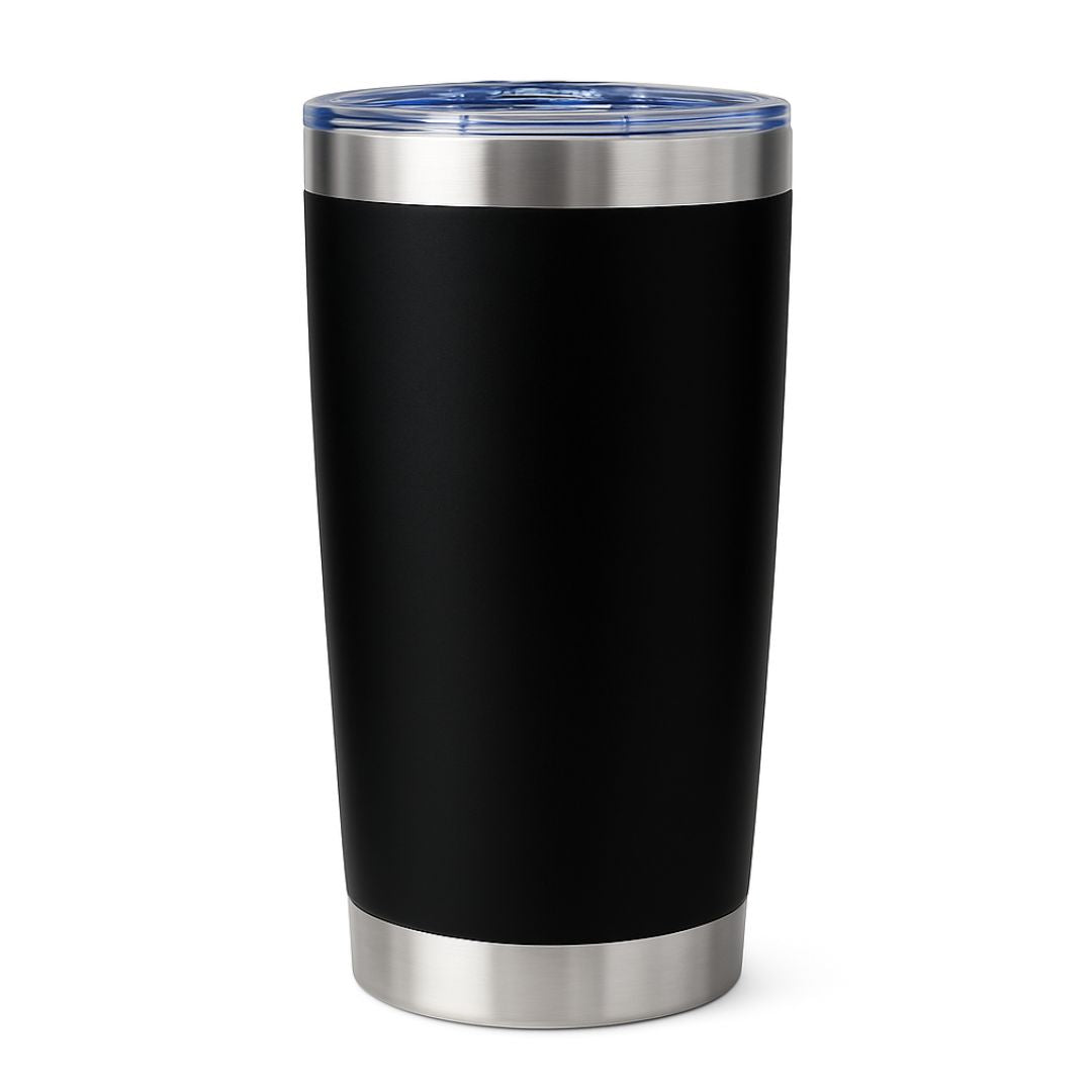 Termo de Acero con Borde Cromado – 20 oz | Ideal para Grabado Láser