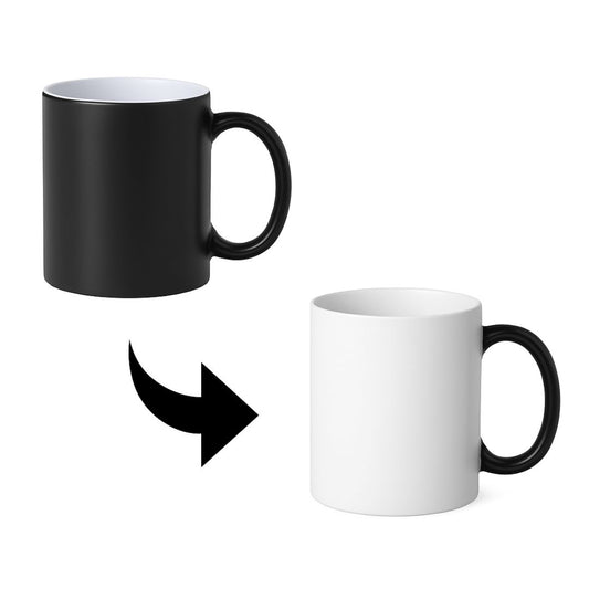 Taza Mágica Negro Mate – 11 oz | Sublimable