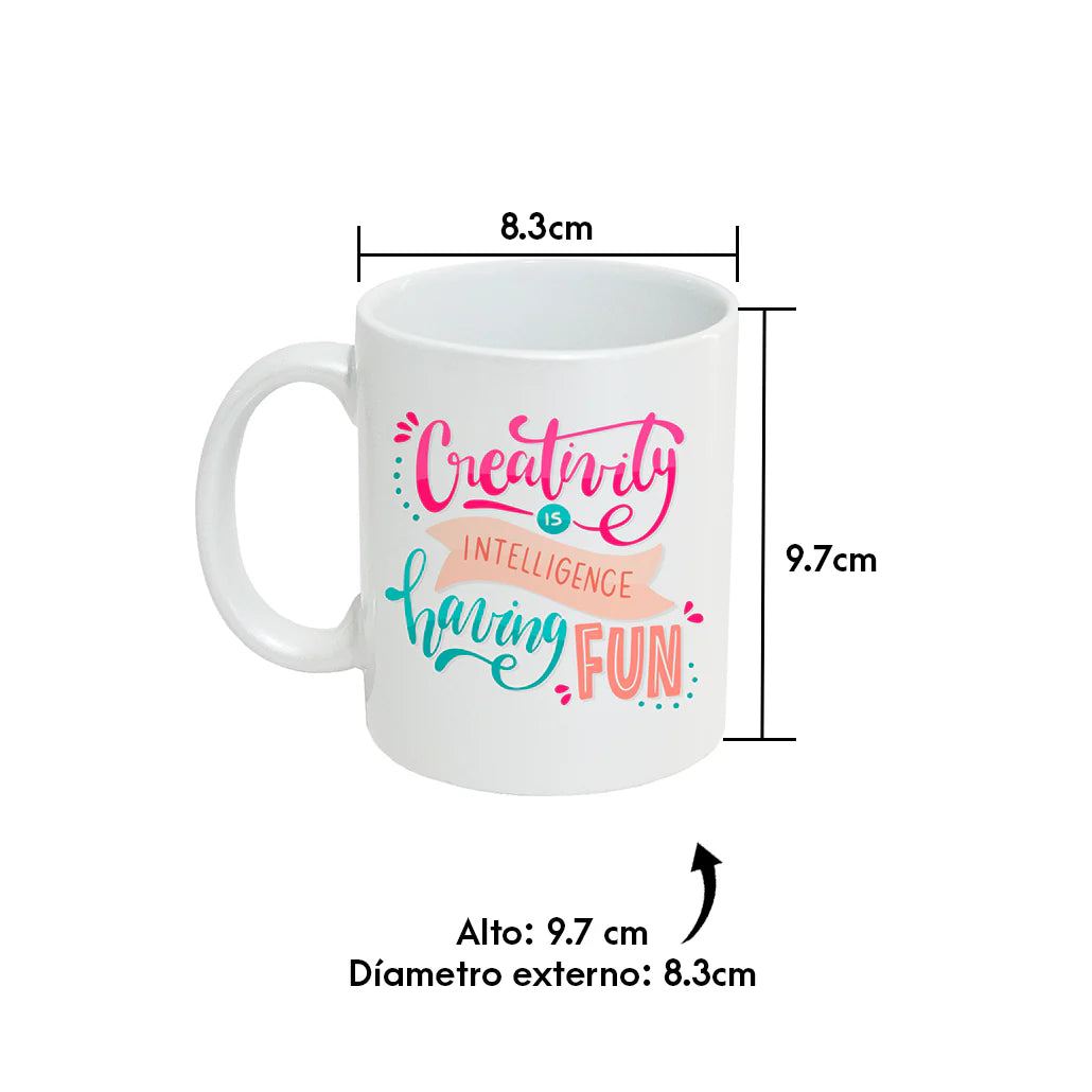 Taza Blanca AAA 11oz Sublimación Color Make