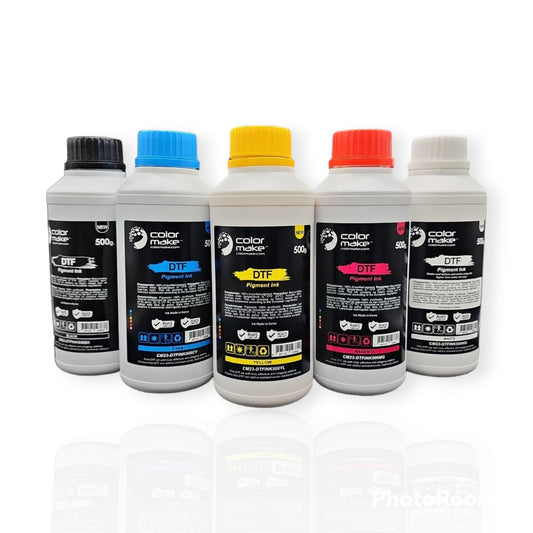 Tinta para DTF de 500 ml CMYKW