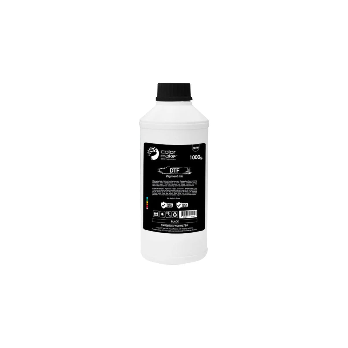 Tinta para DTF de 500 ml CMYKW